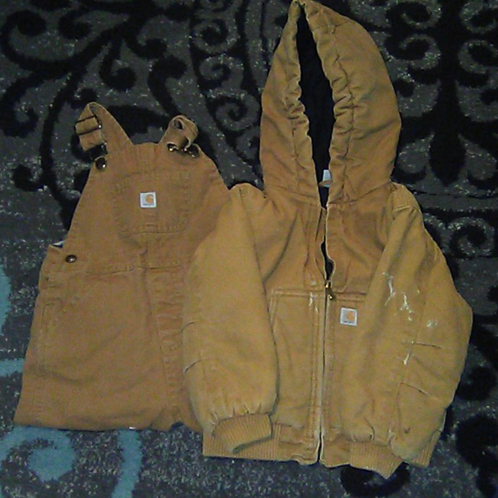 Carhartt bibs and jacket